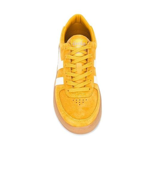 Gola Yellow Grandslam Suede Sneakers