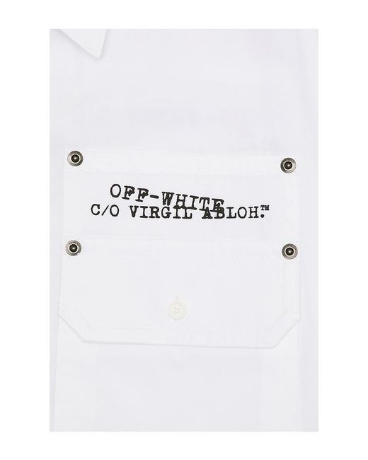 Off-White c/o Virgil Abloh White Type Arrow Overshirt for men