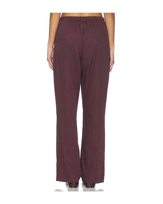 Leset Purple Yoshi Stripe Classic Tie Pant