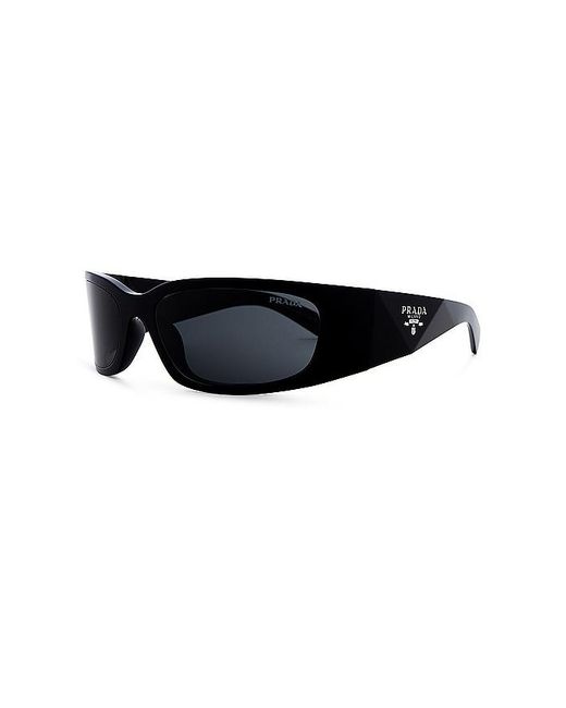 Prada Black Wrap Sunglasses