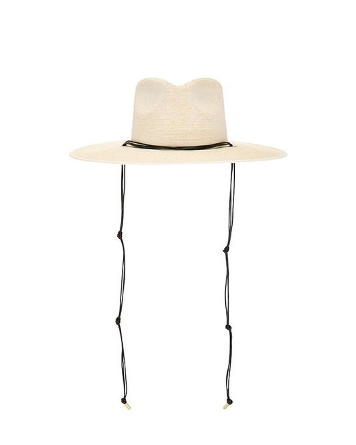 Janessa Leone White Codi Fedora Hat