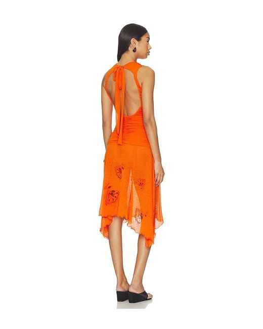 Siedres Orange Nuina Dress