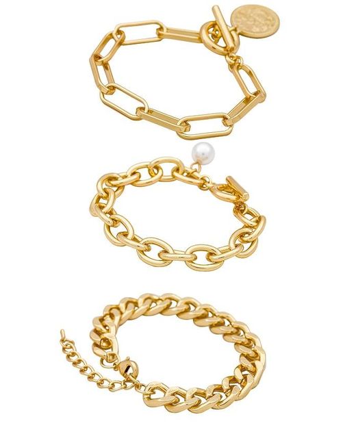 Amber Sceats Metallic X Revolve Lola Bracelet Set