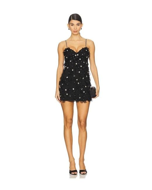 LoveShackFancy Black Ambessa Dress