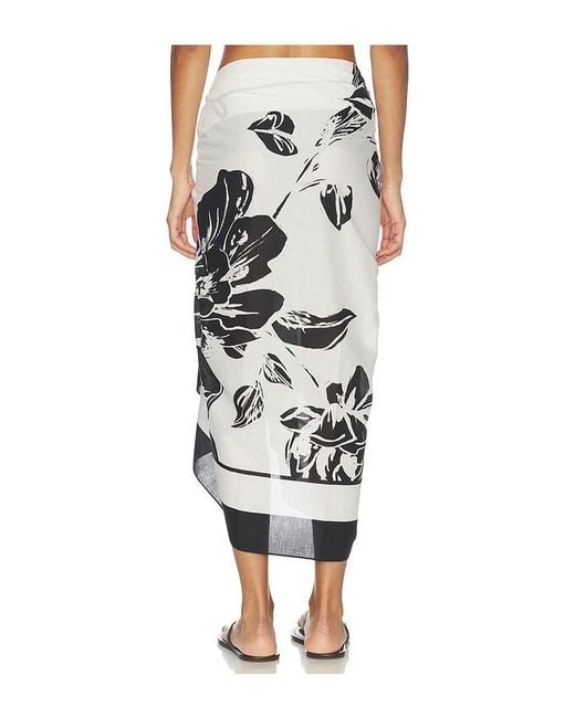 FAVORITE DAUGHTER Black The Vintage Floral Pareo