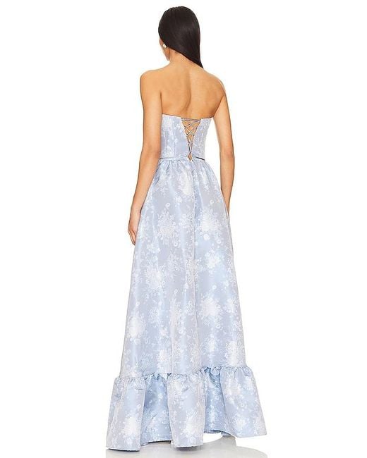 V. Chapman Blue Charlotte Corset Gown