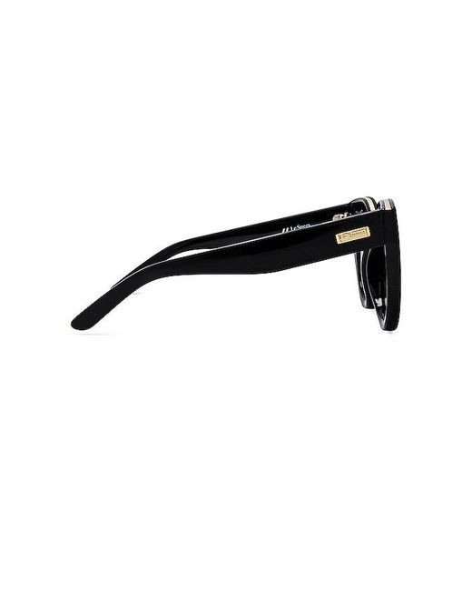 Le Specs Black Air Heart Sunglasses