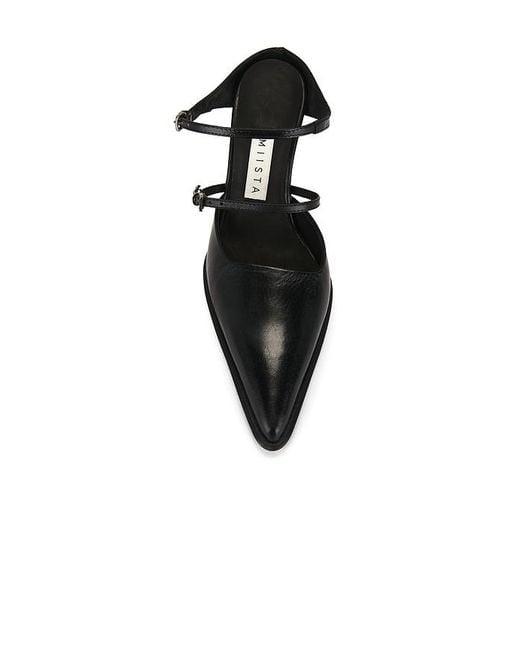 Miista Black Shari Mules