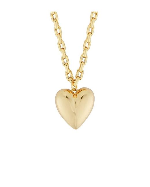 Timeless Pearly Metallic Heart Necklace