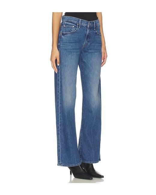 Mother Blue The Mid Rise Lasso Sneak Jeans