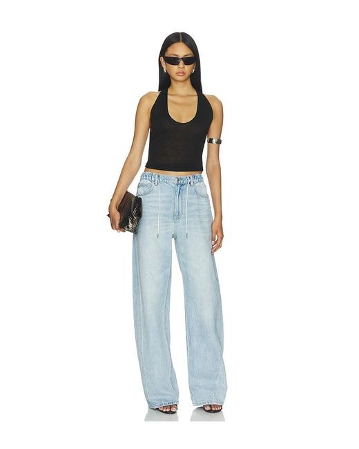 Alexander Wang Blue Balloon Jogger With Crystal Drawcord