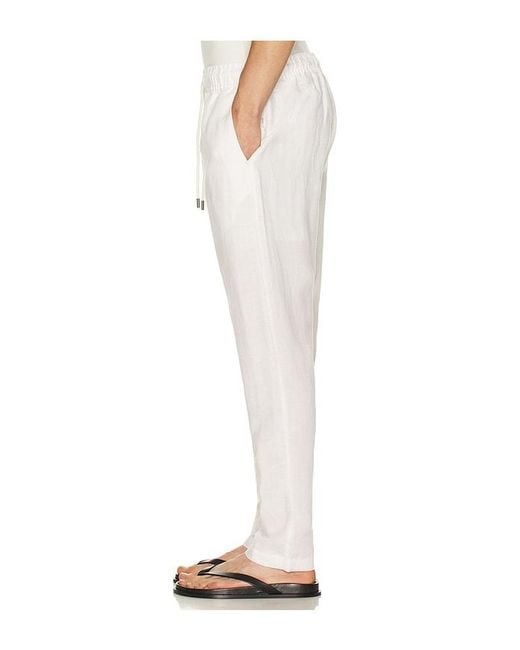 Onia White Air Linen Pull-On Pant for men