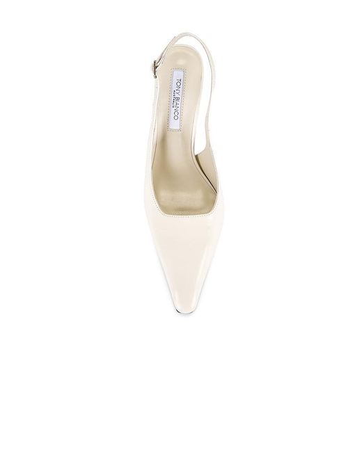 Tony Bianco White Sassy Slingback Pump
