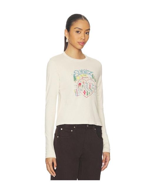 Daydreamer Natural St. Moritz Is For Lovers Vintage Long Sleeve Tee