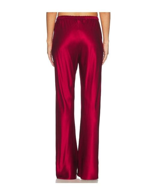Comme Si Red The Silk Bias Pant