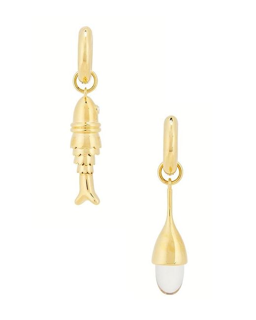 Eliou White Costa Earrings