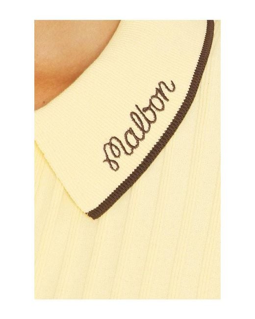 Malbon Natural Selma Polo Top