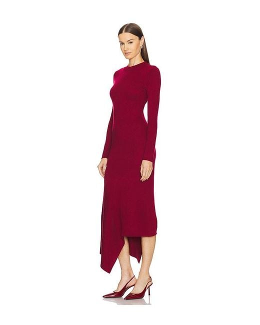 L'academie Red 'Academie Odelya Asymmetrical Dress
