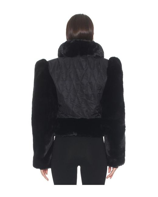AFRM Black Daya Faux Fur Jacket