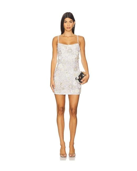 mesh and sequin bodycon dress Women's Arlette Halter Sleeveless Mesh Sequin Mini Dress XXS/XS/S/M/L Silver/Gold MEAN BLVD Silver / XXS