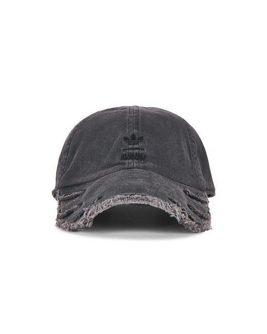Adidas Originals Black Av Double Brim Slashed Cap