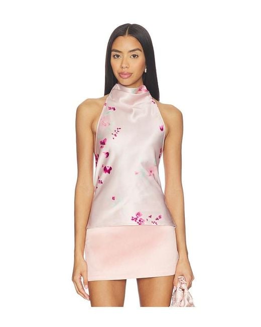 MAJORELLE Pink Paola Top
