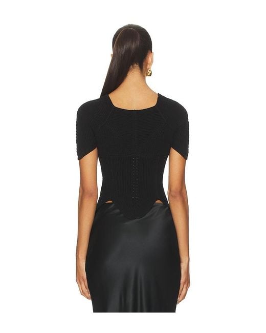 Cult Gaia Black Eliza Top
