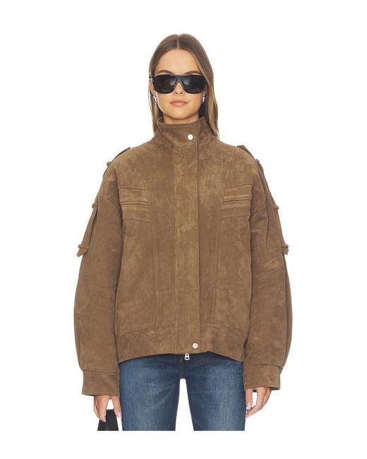 Source Unknown Blue Tova Bomber Jacket