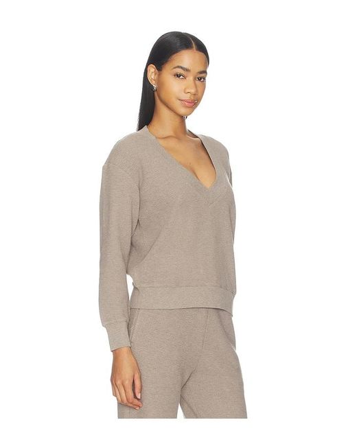 Negative Underwear Natural Waffle Knit Deep V