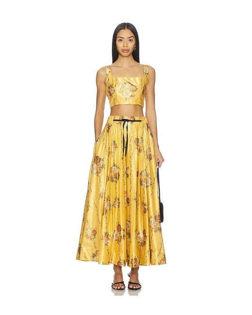 Agua Bendita Yellow Amanda Top