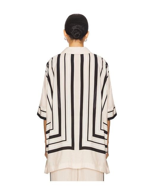 Jonathan Simkhai Black Bowman Oversized Button Down Shirt
