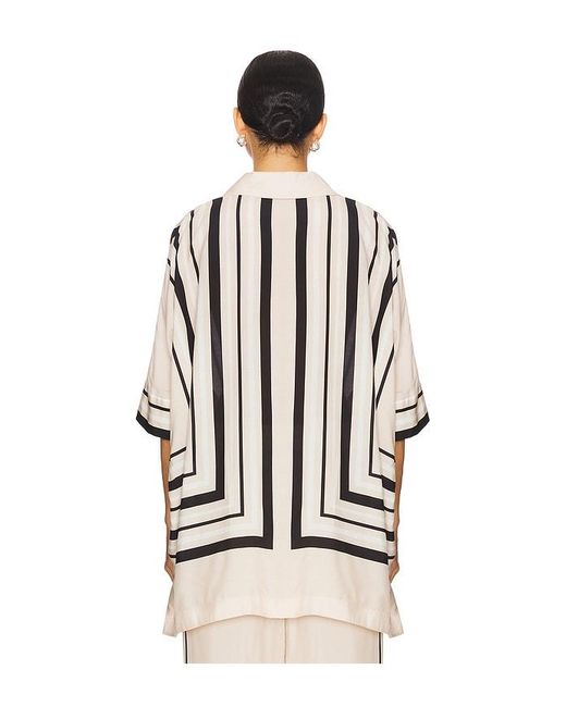 Jonathan Simkhai Black Bowman Oversized Button Down Shirt