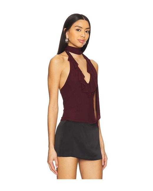 MAJORELLE Black Clara Top