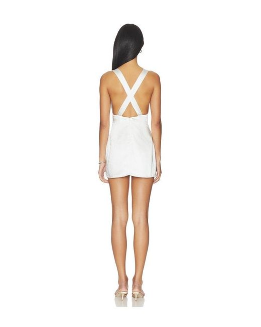 MORE TO COME White Eliza Mini Dress