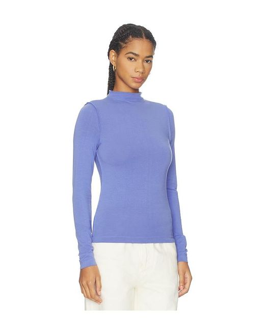 Free People Blue X We The Free Kenzie Long Sleeve