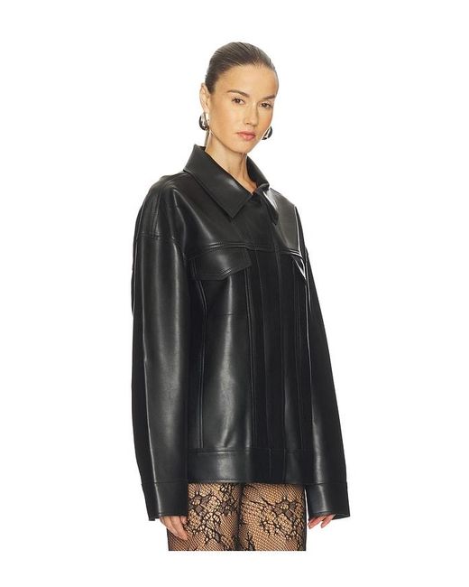 Norma Kamali Black Oversized Jean Jacket