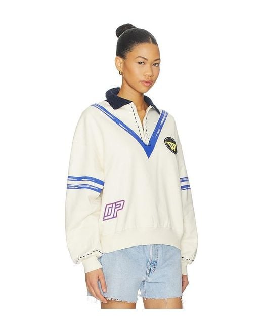 DANNIJOPRO Blue The Letterman Pullover