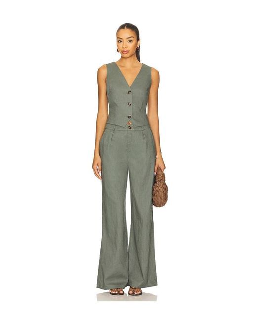 SNDY'S Green X Revolve Hale Linen Pant