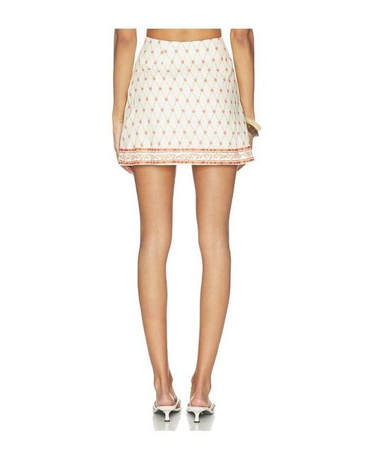 Shani Shemer White Elory Mini Skirt