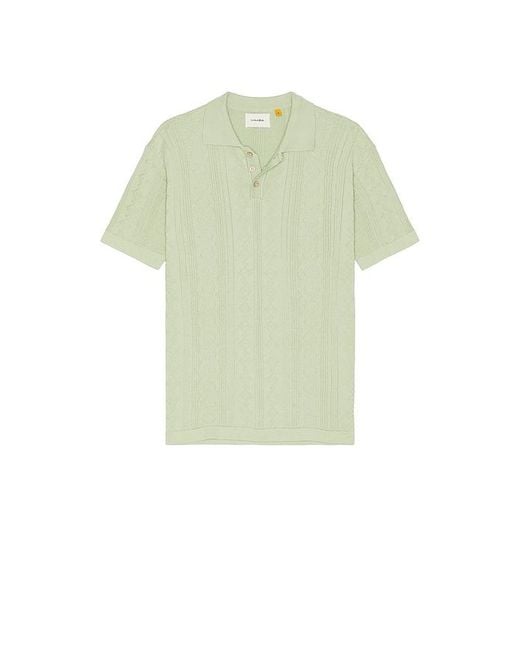 Critical Slide Green Rails Knit Polo for men