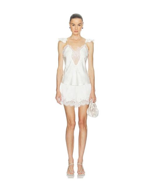 Fleur du Mal White Juliet Lace Short