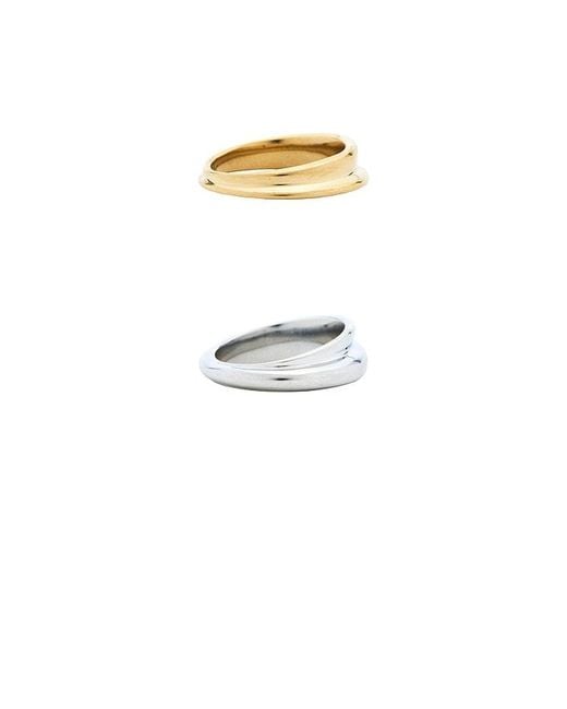 Jenny Bird White Ring-Set Lennon
