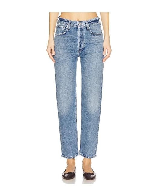 Citizens of Humanity Blue Delfina Straight Jeans