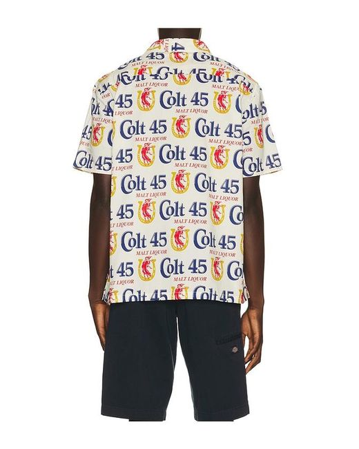 Brixton Blue X Colt 45 Short Sleeve Shirt for men