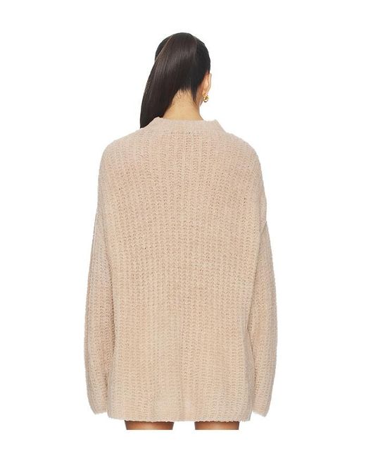 PULL OVERSIZED CREW NECK en Beige LAPOINTE en coloris Natural