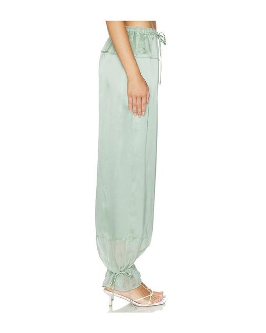 Ulla Johnson Green Camile Silk Cinched Pant