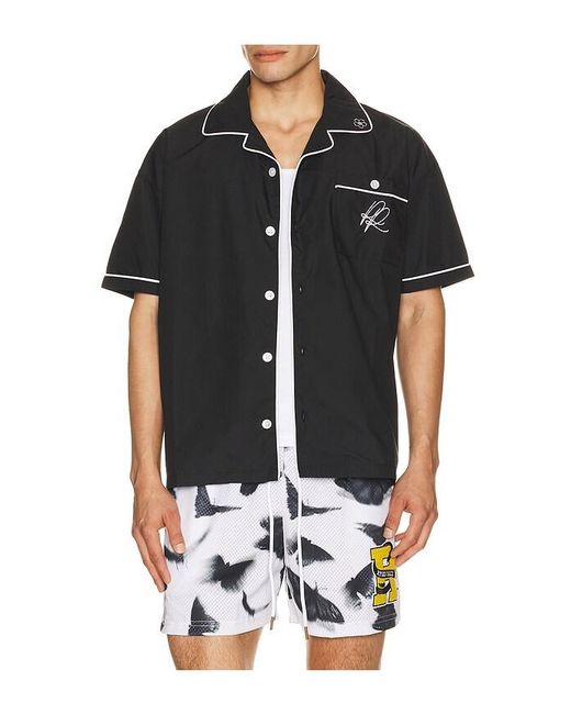 Ryoko Rain Black Mechanic Button Up Shirt for men