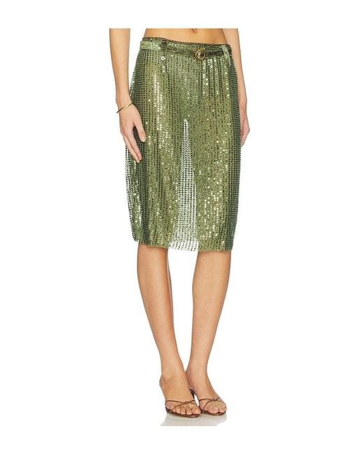 Siedres Green Estelle Skirt