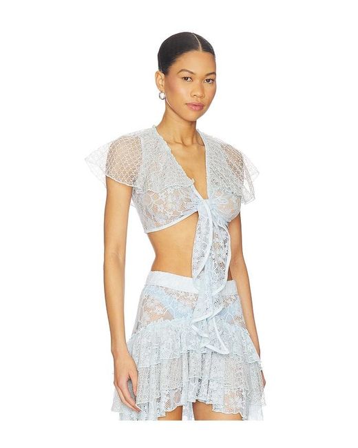 MY BEACHY SIDE White Lotus Top