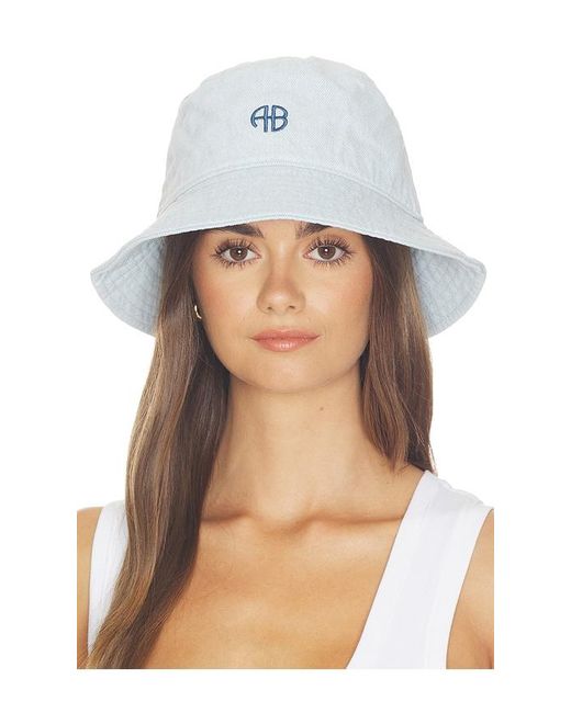 Anine Bing Blue Nicks Bucket Hat